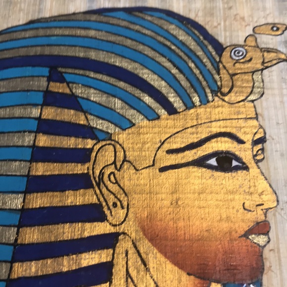 NEW KING TUT ART PRINT ON LINEN LIKE FABRIC FROM LACMA - HIGH QUALITY - Picture 7 of 7
